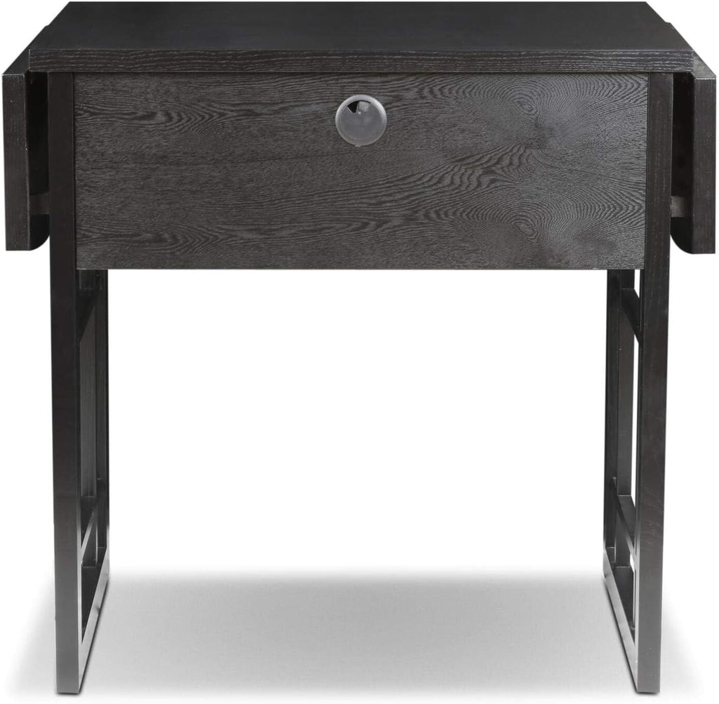 Mission Drop Leaf Computer Desk, 32-Inch, Solid Wood, Compact Folding Writing Desk for Small Spaces, Home Office – Leick Home, 82420