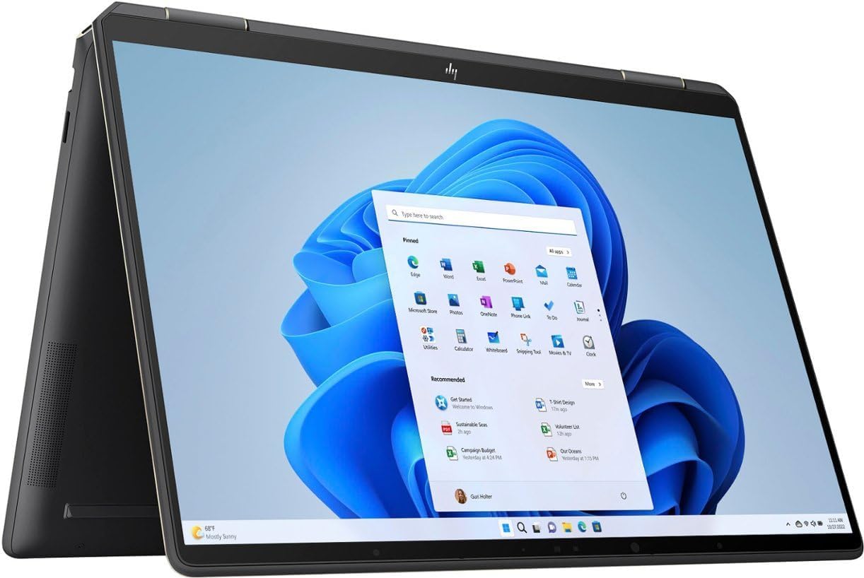 HP Spectre x360 2-in-1 Laptop ~ 13.5' 3000x2000 IPS Touchscreen ~ Intel i7-1355U 10-Core ~ Iris Xe Graphics ~ 16GB LPDDR4~4TB SSD ~ Backlit Keyboard ~ Thunderbolt 4 ~ Fingerprint ~ Win11 Home