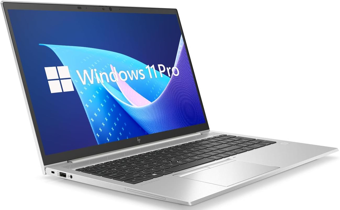 HP EliteBook 850 G8 Laptop, 15.6-inch FHD (1920×1080) Notebook PC, Intel Core i5-1145G7, 16 GB RAM, 512 GB SSD, Fingerprint Reader, HDMI, Windows 11 Pro (Renewed)