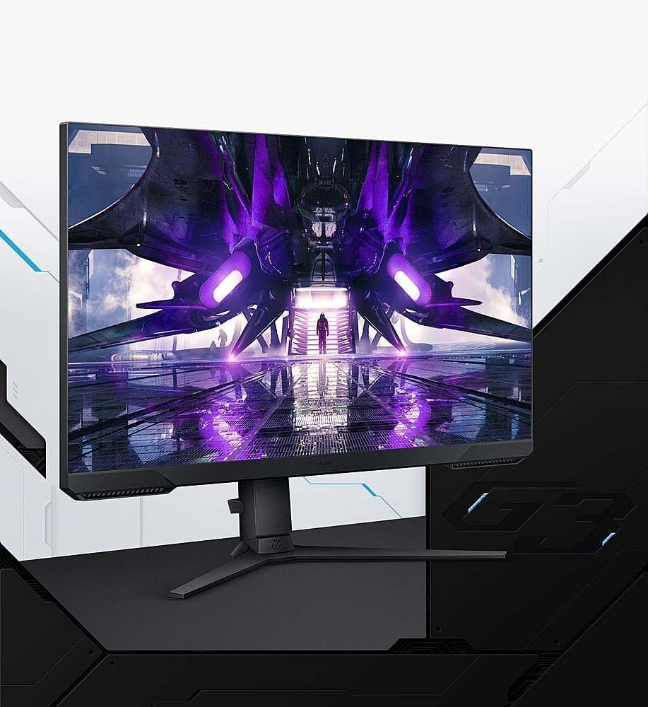 Samsung 32' Odyssey G3 Series FHD LED Gaming Monitor, 165Hz, 1ms, FreeSync Premium, Eye Saver Mode, Height Adjustable Screen, Black, with HDMI Cable