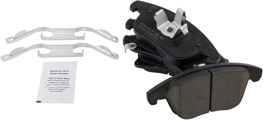 TRQ Front Brake Pad and Rotor Set Ceramic Vented Rotors Compatible with 2013-2020 Ford Fusion 2013-2016 Lincoln MKZ