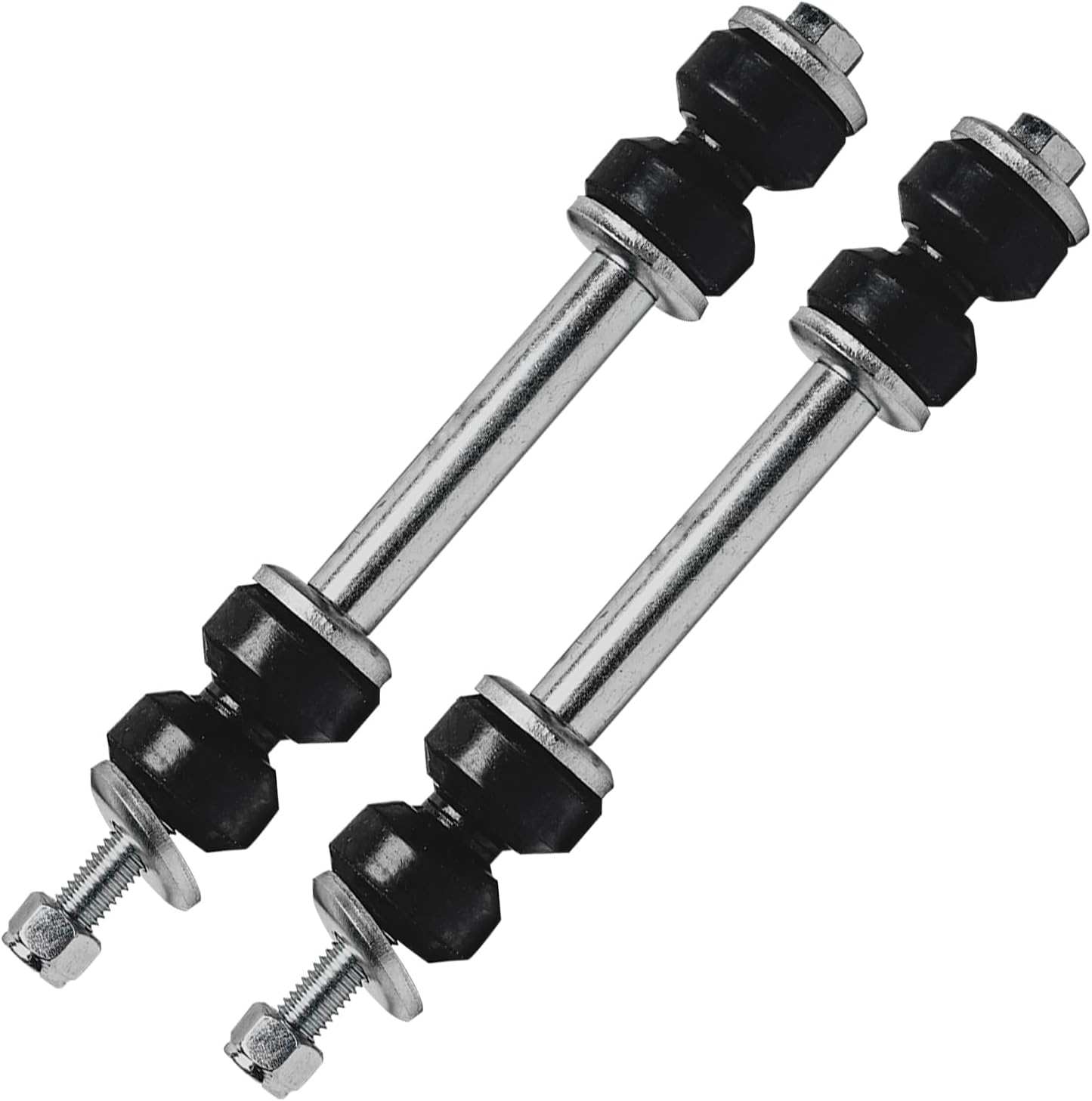 Detroit Axle - Front Brake Kit for Avalanche Silverado Sierra 1500 GMC Yukon Chevy Tahoe, Disc Brake Rotors Ceramic Brake Pads Lower Ball Joints Sway Bars Tie Rods Boots Replacement