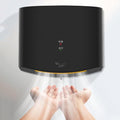 10 Seconds Hand Dryer, Energy Saving, Automatic Commercial Electric Hand Dryer for Kitchen, Bathroom, Toilet, 1400w,Silver (Black)