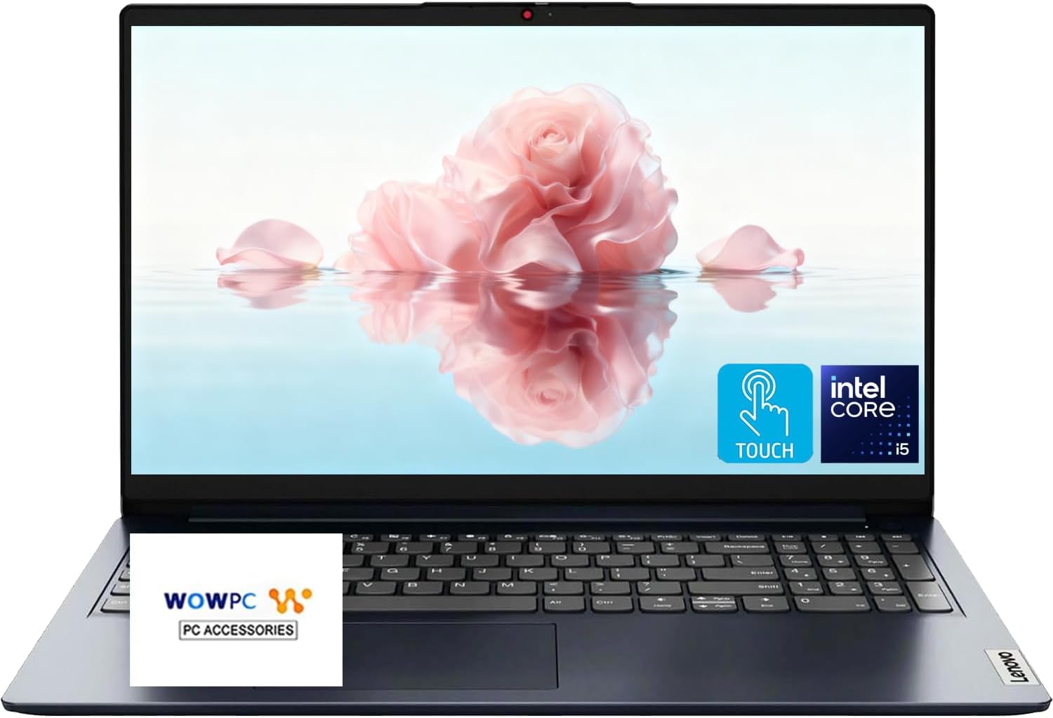 Lenovo IdeaPad 1i 15.6' FHD Touchscreen Laptop, Intel i5-1335U, 8GB RAM, 512GB SSD, FHD Touch, Fast WiFi 6, Windows 11, Slim & Portable, Student & Business Laptop, Blue, WOWPC Recovery USB Included
