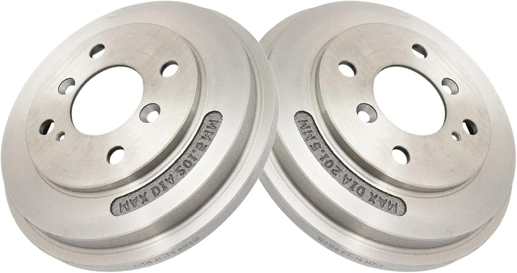 TRQ Front and Rear Brake Rotor Set Compatible with 2011-2019 Ford Fiesta