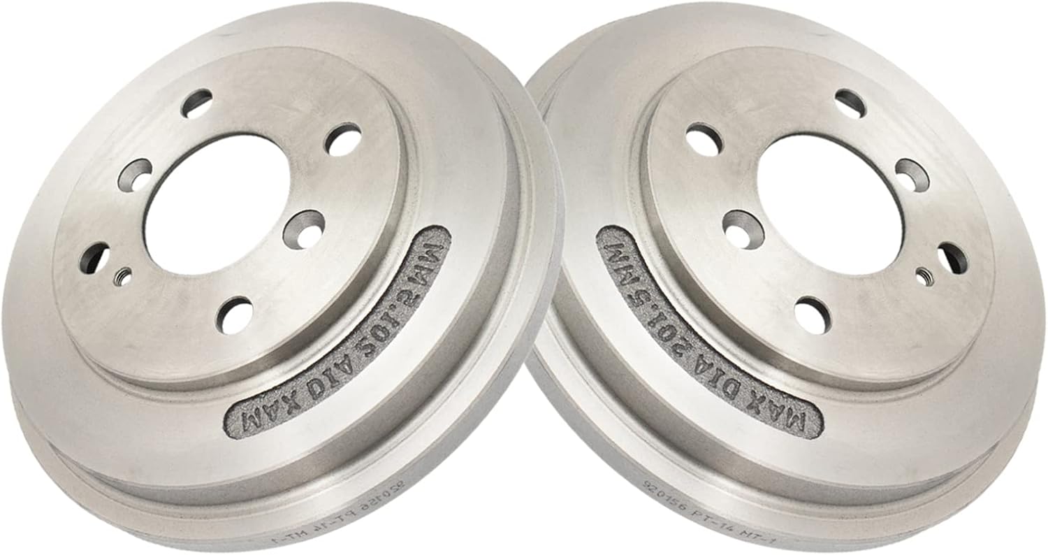 TRQ Front and Rear Brake Rotor Set Compatible with 2011-2019 Ford Fiesta