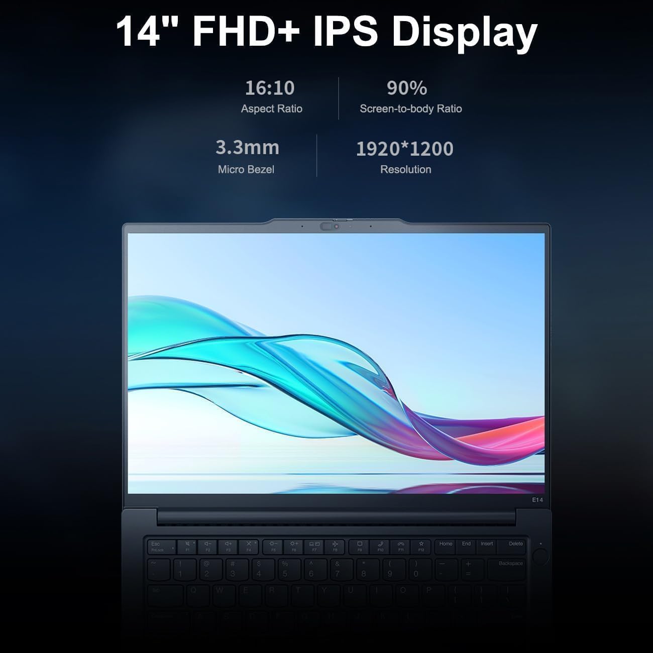Lenovo ThinkPad E14 Business Laptop (14' FHD+ Anti-Glare, Intel 10-Core i7-1355U, 40GB RAM, 1TB SSD), Backlit Keyboard, Fingerprint, Fast Charge, FHD RGB Webcam, Thunderbolt 4, Ethernet, Win 11 Pro
