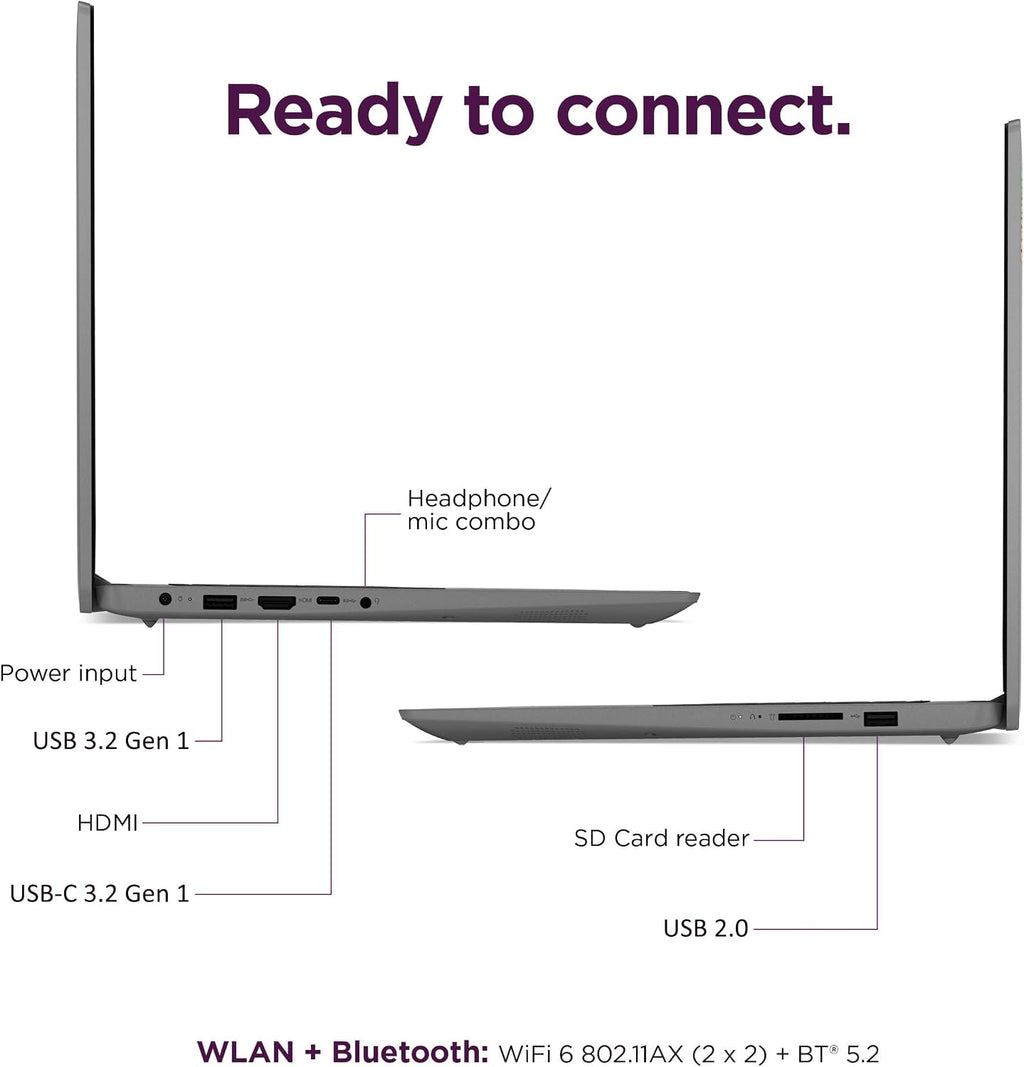 Lenovo IdeaPad 3 15.6' FHD Touchscreen Laptop (16GB RAM, 1TB SSD, Intel Core i3) for Home & College Student, Narrow Bezel, Webcam, 12-Hour Long Battery Life, NumPad, IST SD Card, Win 11 Home in S