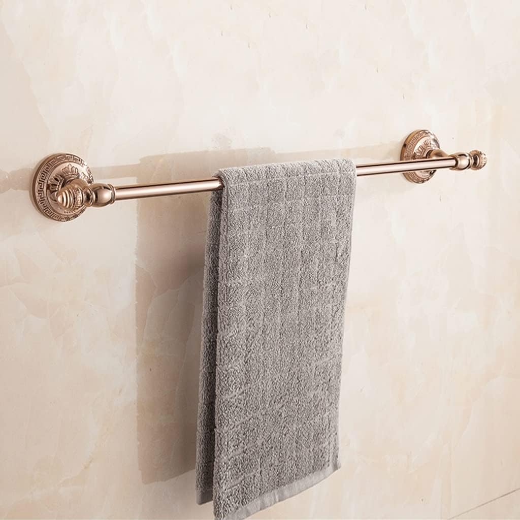 ICOBES Hand Towel Bar Rack, Bathroom Towel Holder, Rose Gold Bathroom, Bathroom Hotel/Home Bathroom Storage Towel Rack, Towel Rail, Bathroom Shelf/Double Pole Bathroom (Color : Single Pole)