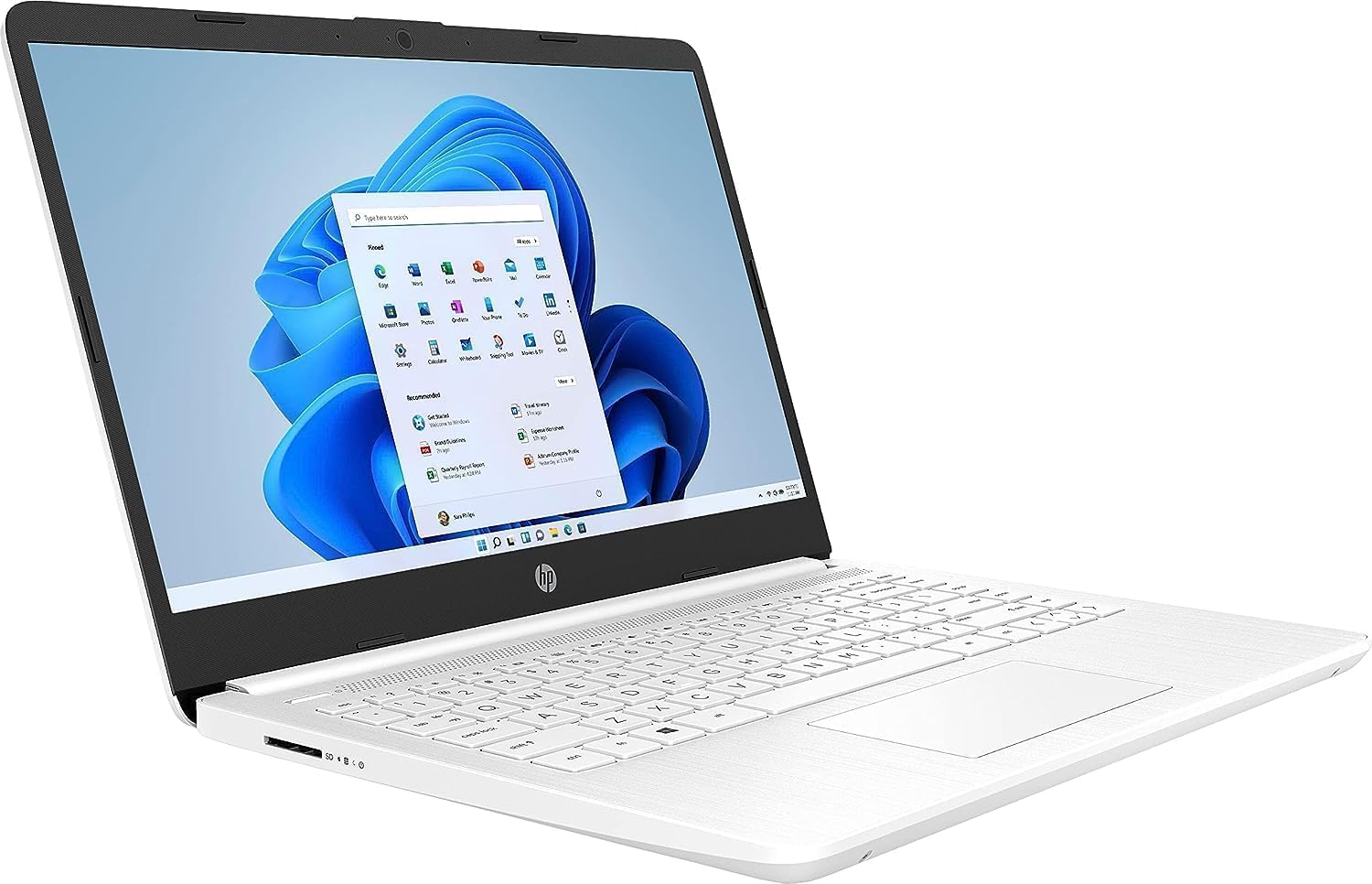 HP 14' Ultral Light Laptop for Students and Business, Intel Quad-Core N4120, 16GB RAM, 128GB Storage(64GB eMMC+64GB Ghost Manta SD), 1 Year Office 365, Webcam, HDMI, WiFi, USB-A&C, Win 11 S