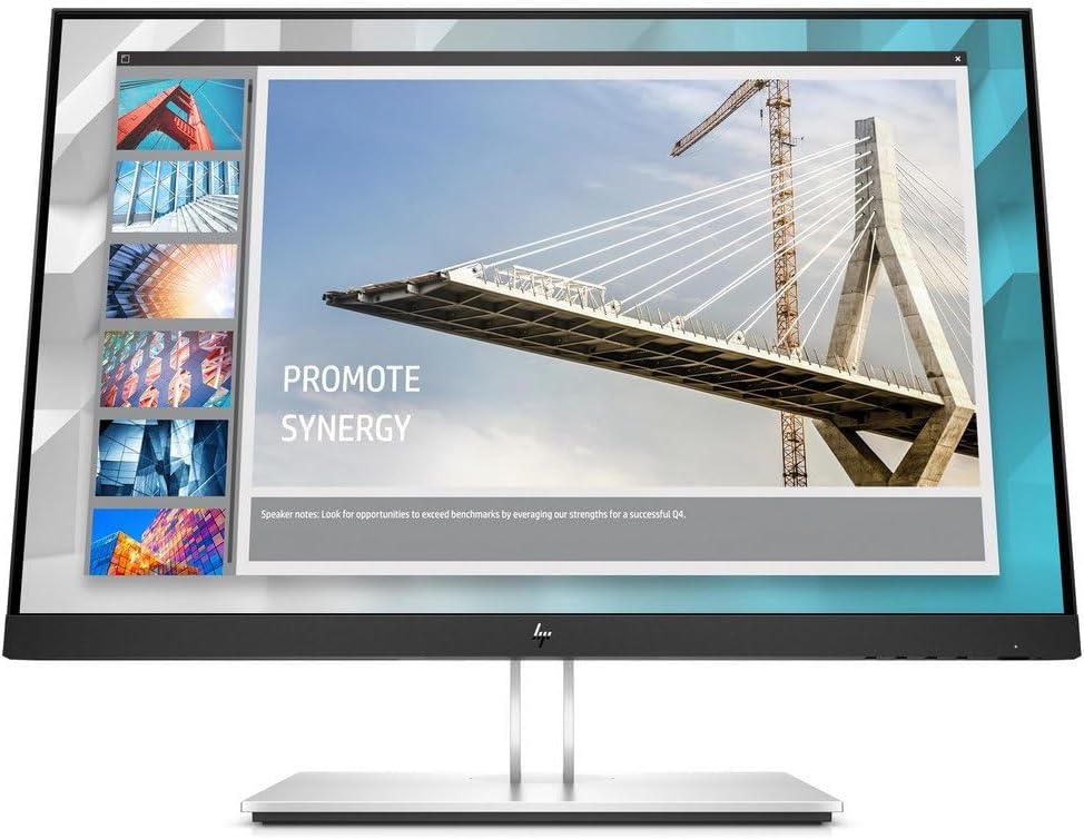 HP E24i G4 24inch IPS WUXGA E-Series E24i G4, 61 cm, W125917111 (E-Series E24i G4, 61 cm (24), 1920 x 1200 Pixels, WUXGA, 5 ms, Black, Silver)