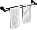 Towel Rack Stainless Steel Towel Hanger No Drilling Towel Holder Wall Mounted Self Adhesive Double bar for Bathroom Toilet,Gold Bathroom (Color : Black)