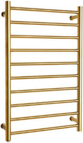 Rose Gold Wall Mounted Electric Towel Radiator with 10 Bars for Bathroom Energy Efficient Towel Warmer and Drying Rack,Aa-Gold