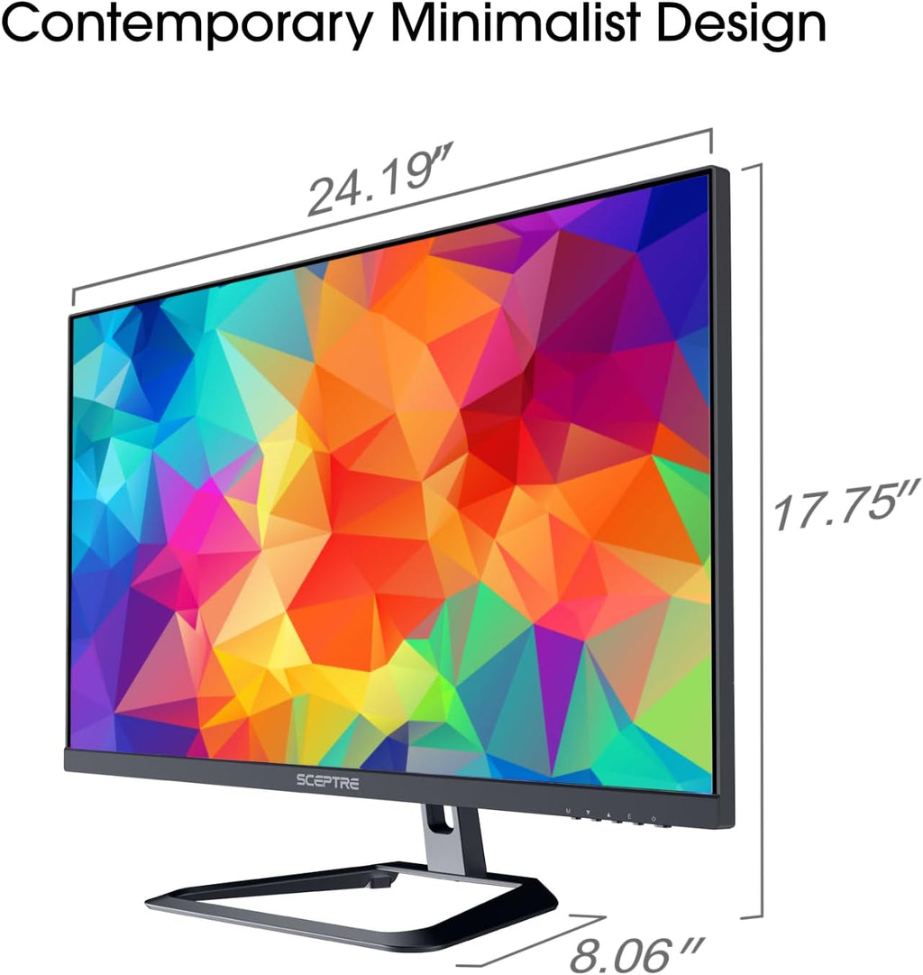 Sceptre 4K IPS 27' 3840 x 2160 UHD Monitor up to 70Hz DisplayPort HDMI 99% sRGB Build-in Speakers, Black 2021 (U275W-UPT)