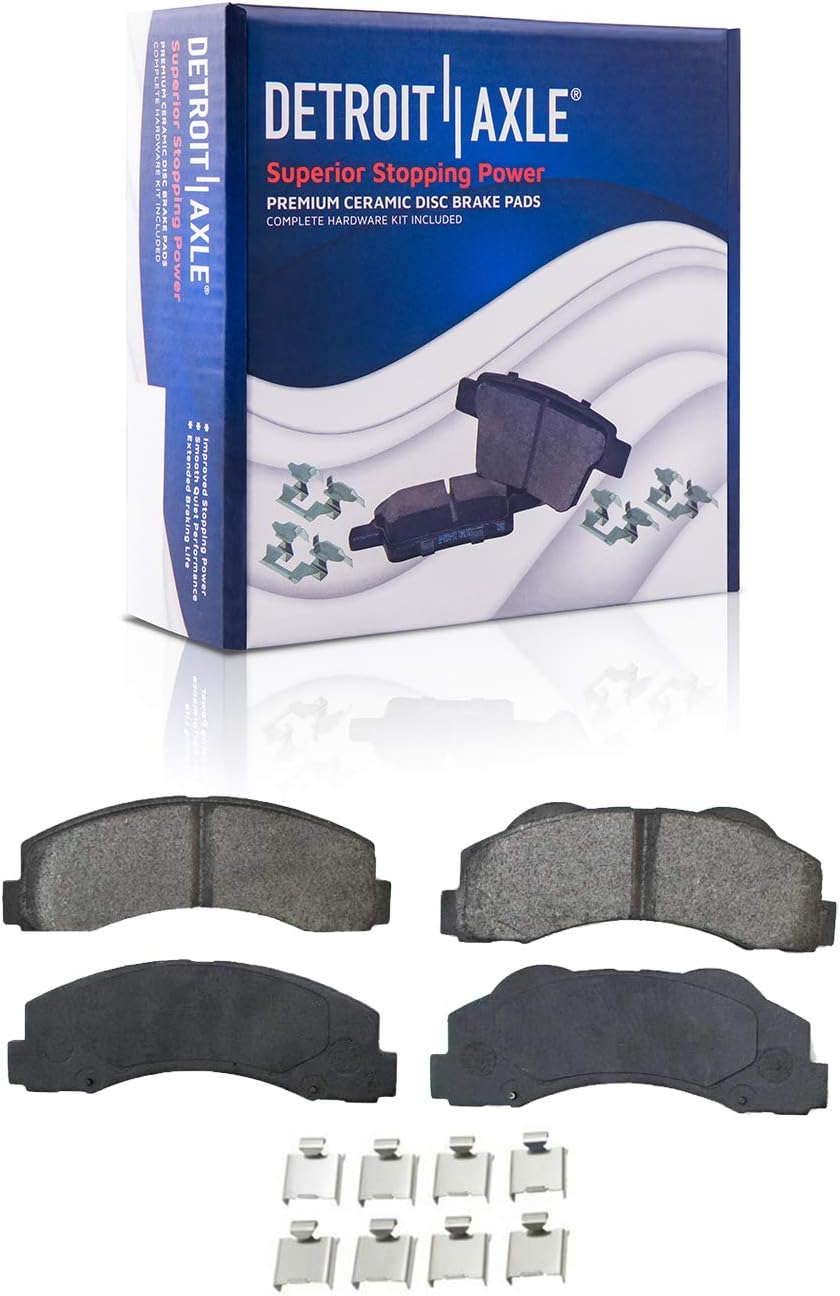 Detroit Axle - Front Brake Kit for Ford 2010-2021 Expedition, 2010-2011 F-150, 2010-2021 Navigator, Disc Brake Rotors Brake Caliper Ceramic Brakes Pads Replacement [13.78 inch Rotors]