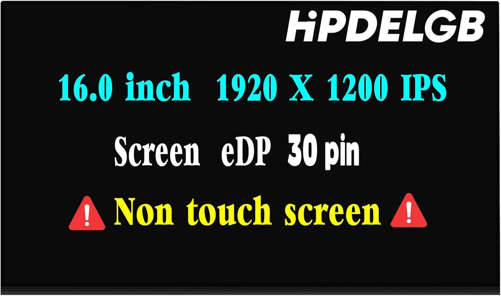 Replacement for Lenovo ThinkPad E16 Gen 1 2 Type 21M5 21M6 T16 Gen 3 Type 21MN 21MQ 21MN005HUS 5D10V82439 5D10V82408 5D10V82440 5D10V82449 5D11E38376 5D11L44828 LCD Non Touch Screen Panel