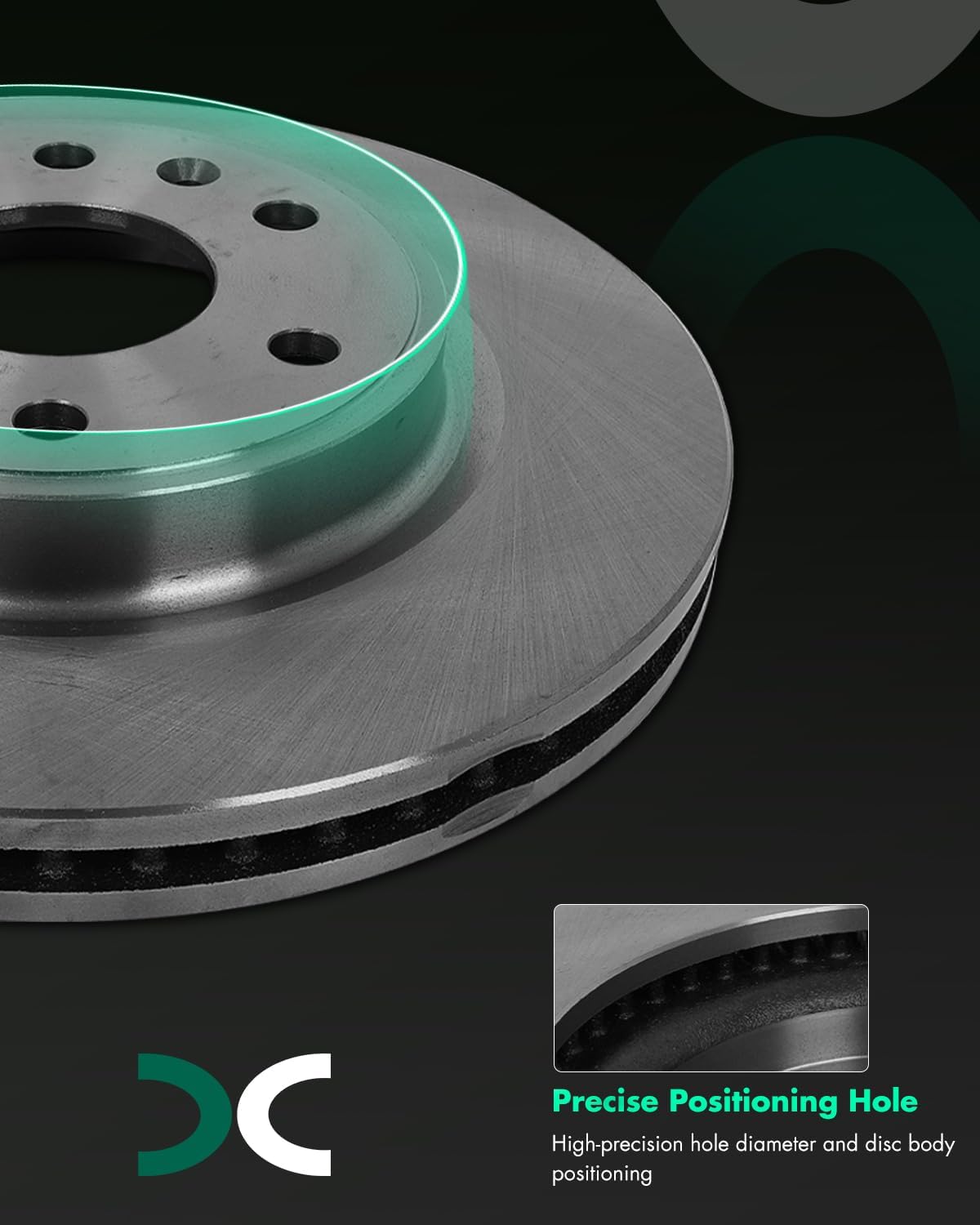 SCITOO - Brake Kits For Buick For Enclave 2008-2017,For Traverse 2009-2017,For GMC For Acadia 2007-2016,For Acadia Limited 2017 Front Disc Brake Rotors and Semi Metallic Brakes Pads: 55150;D1169