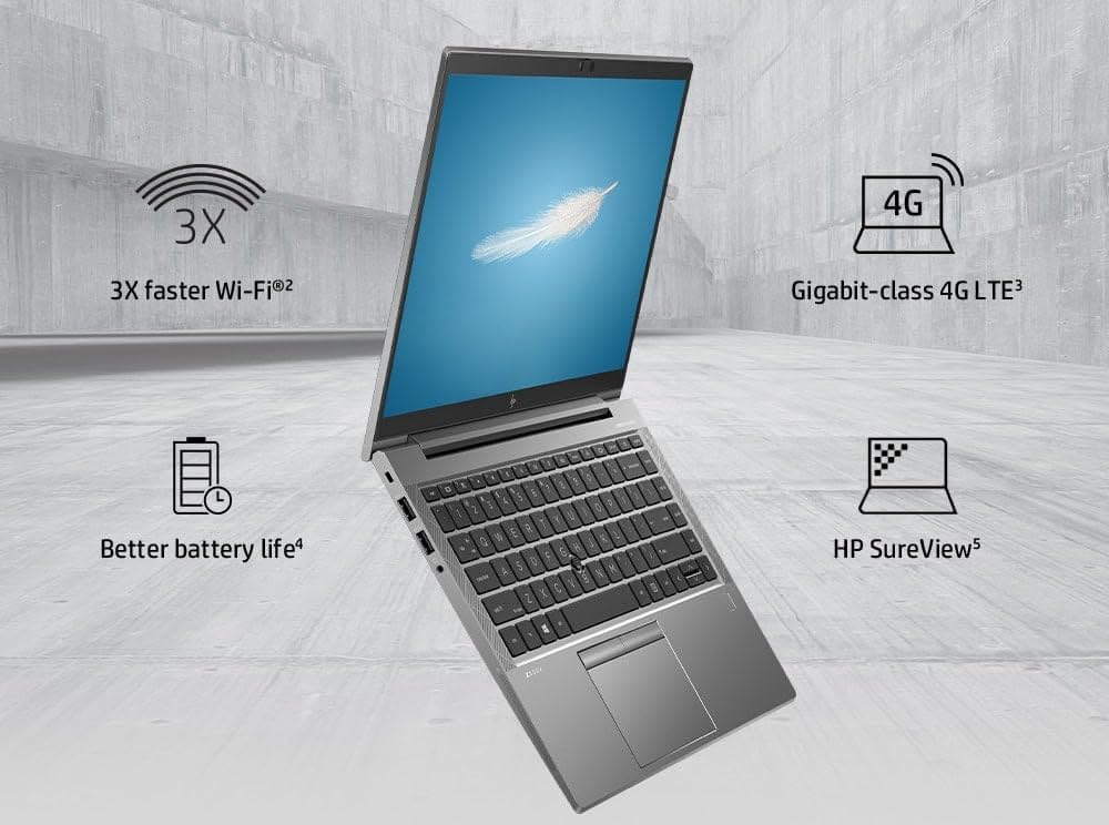HP ZBook Firefly 14 G8 Laptop, 14in Full HD 1080p, Windows 11 Pro Workstation PC, Intel Core i5-1135G7, 16GB RAM, 256GB SSD, Type-C, HDMI (Renewed) ZBook i5 PC
