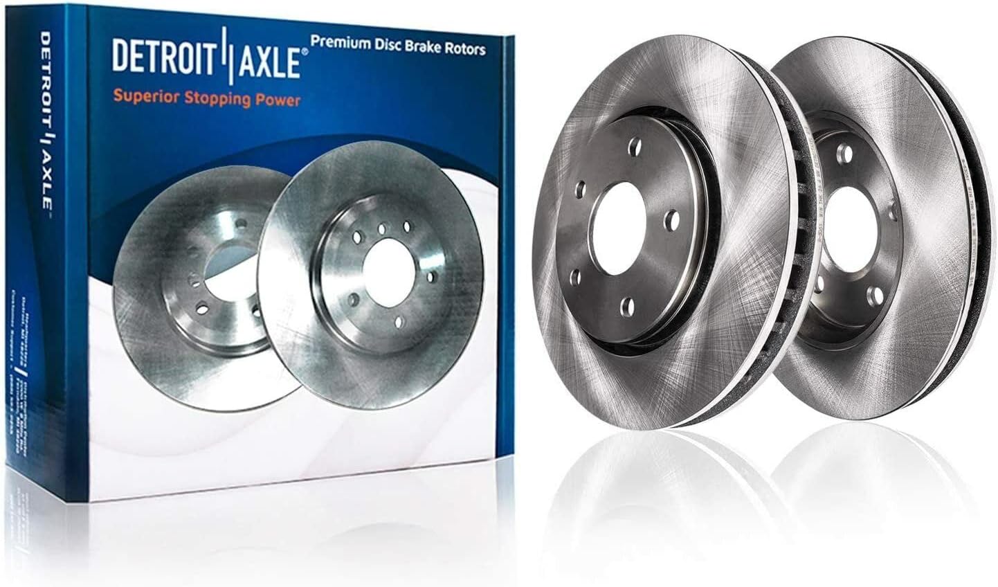 Detroit Axle - Front Brake Kit for Toyota Highlander Lexus RX350 NX300 NX300h RX450h NX200t, Disc Brake Rotors Ceramic Brake Pads Brake Caliper Replacement