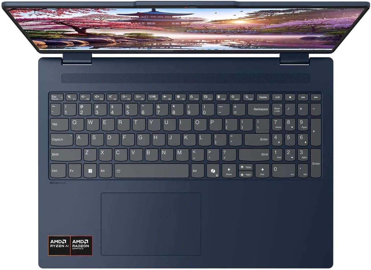 Lenovo IdeaPad Flex 5 2-in-1 AI PC Laptop, 14' WUXGA IPS Touch Screen, AMD Ryzen 7 350, 16GB RAM, 1TB PCIe SSD, Radeon 860M Graphics, Webcam, Backlit Keyboard, USB-C, HDMI, Windows 11 Pro
