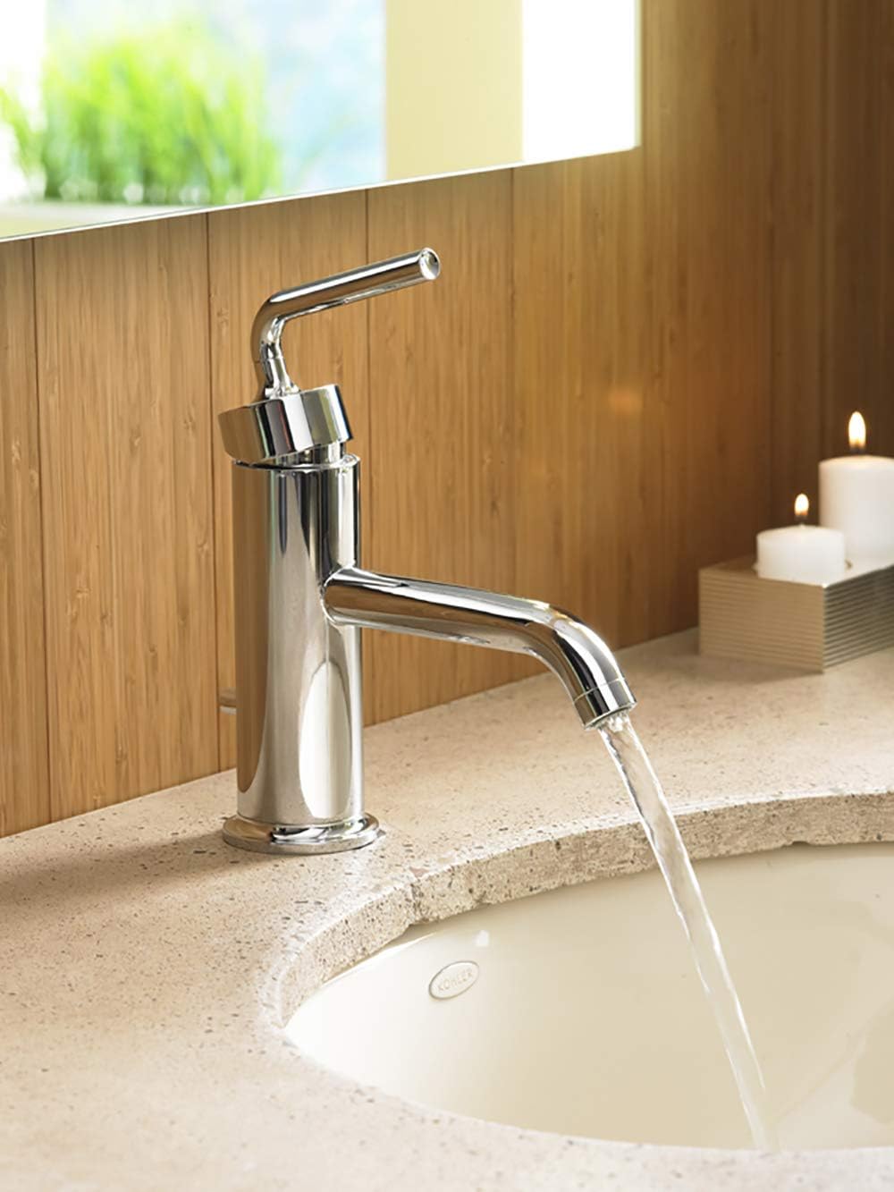 KOHLER K-14402-4A-RGD Purist Bathroom Sink Faucet, Vibrant Rose Gold