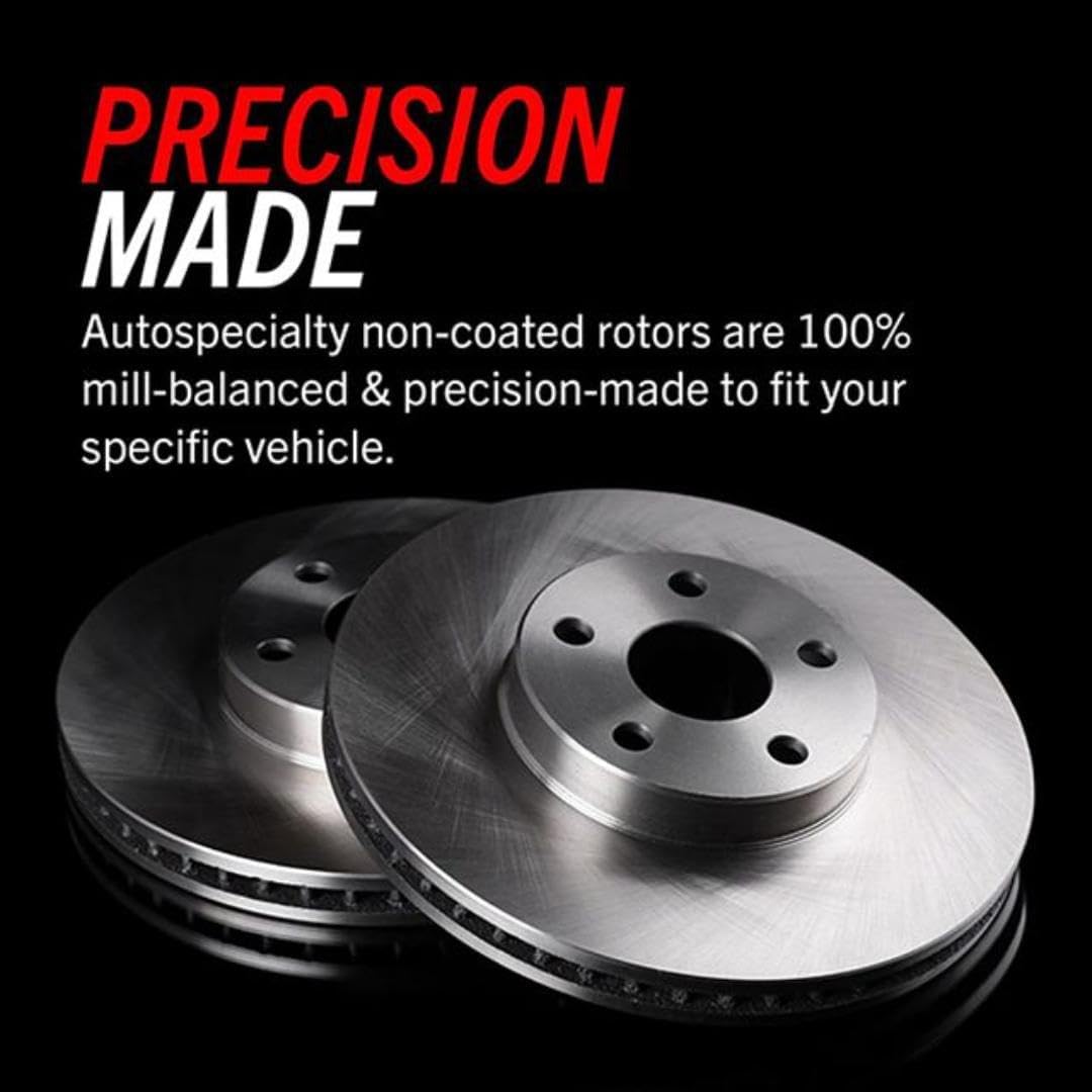 PowerStop Front Brake & Caliper Kit for Ford Escape 2001-07 |Mazda Tribute 2001-06 |Mercury Mariner 2005-07 - Ceramic Brake Pads + Calipers + Disc Rotors Replacement, KCOE1930