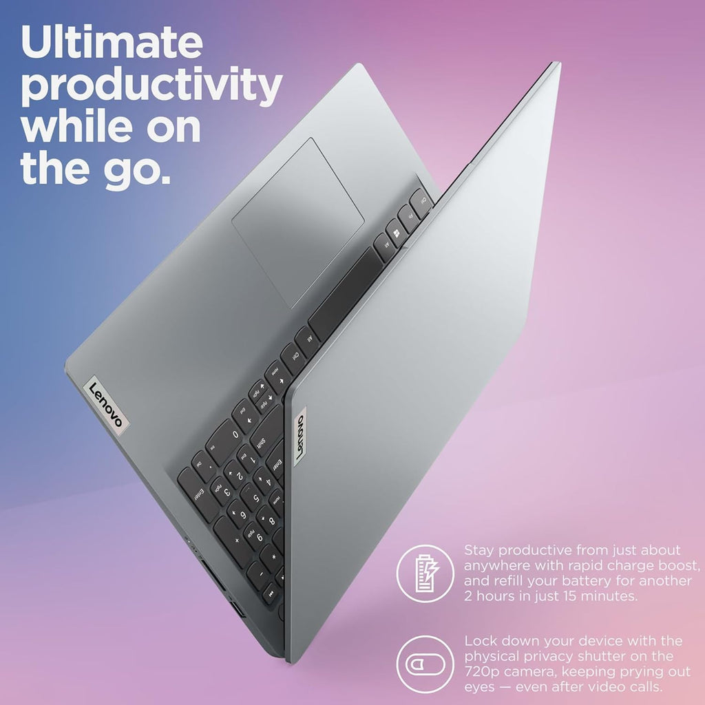 Lenovo IdeaPad 15.6' FHD Laptop for Business and Student, 36GB RAM, 1TB SSD, Intel Dual-core Processor, WiFi6, Bluetooth 5.2, Type-C, HDMI, Cloud Grey, Windows 11 Pro, Z&O Accessories