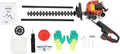 Gas Hedge Trimmer,22.5CC Dual Sided Blade Hedge Trimmer,Handheld,Lightweight,with Shock Absorbers Inside Glasses & Gloves, Recoil Gasoline Hedge Trimmer for Gardening Modeling, Greening Pruning