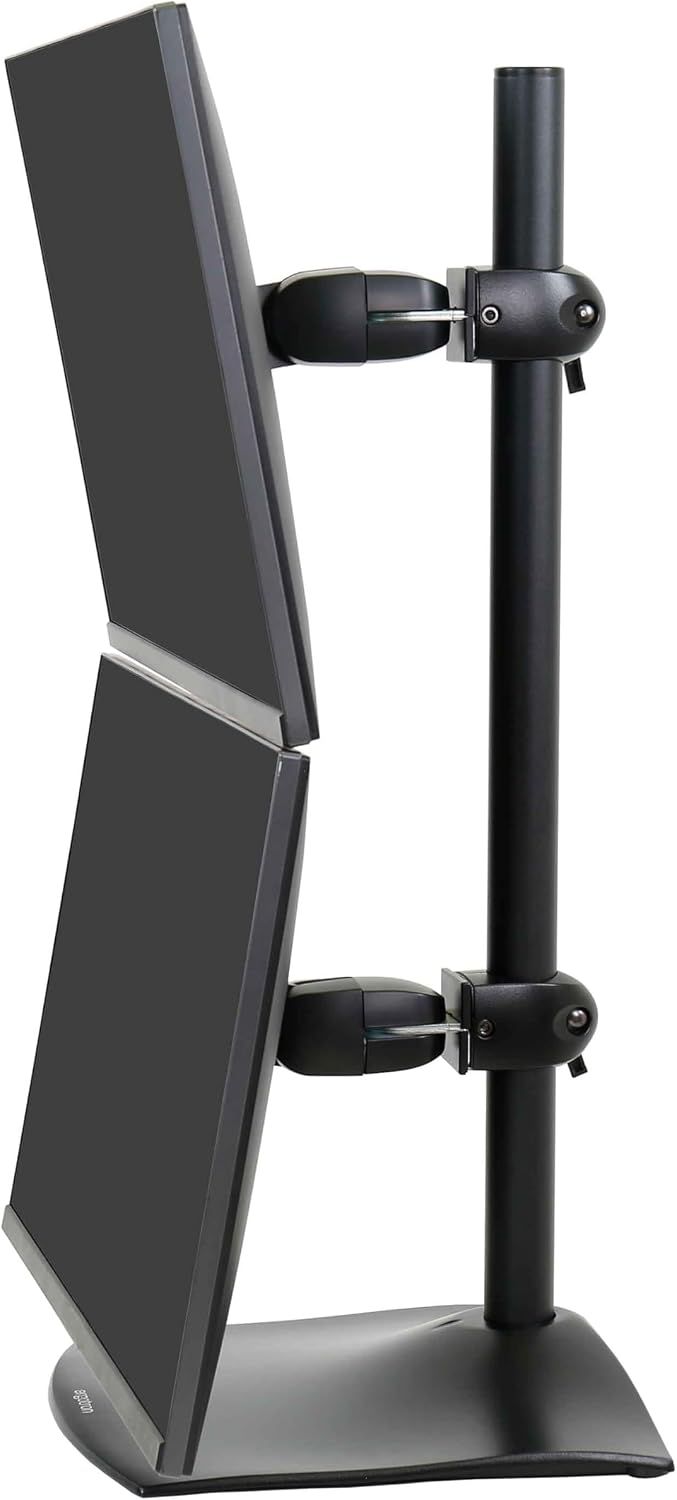 Ergotron – DS100 Dual Monitor Stand for Desk, Double VESA Mount – for 2 Monitors Up to 27 Inches, 0 to 23 lbs Each – Vertical