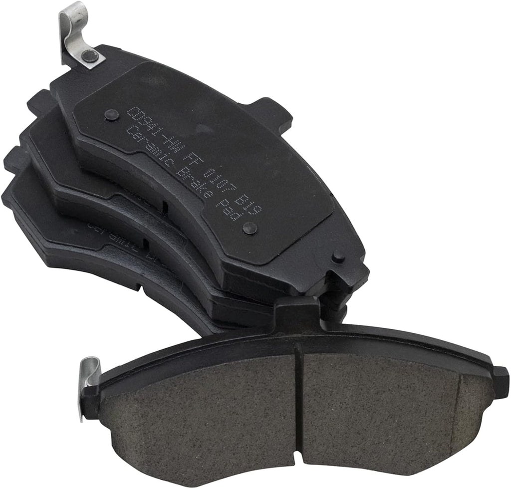 TRQ Performance Front Brake Pad and Rotor Set Ceramic Drilled Slotted Coated Rotors Calipers Compatible with 2002-2005 Hyundai Elantra