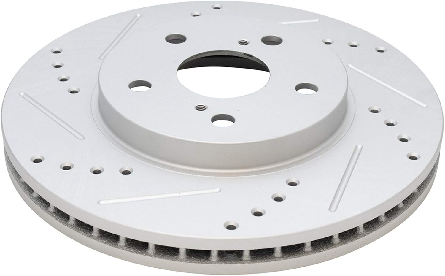 TRQ Performance Front Brake Pad and Rotor Set Ceramic Drilled Slotted Coated Vented Rotors Calipers Compatible with 2004-2010 Toyota Sienna 2005-2007 Avalon 2005-2006 Camry 2004-2008 Solara