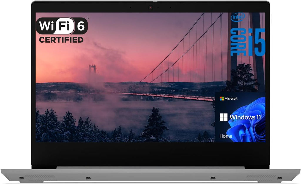 Lenovo IdeaPad 3 Laptop, 14' FHD Display, Intel Core i5-1135G7, 12GB RAM, 512GB SSD, Camera, SD Card Reader, Bluetooth, Wi-Fi 6, Windows 11 Home, Grey