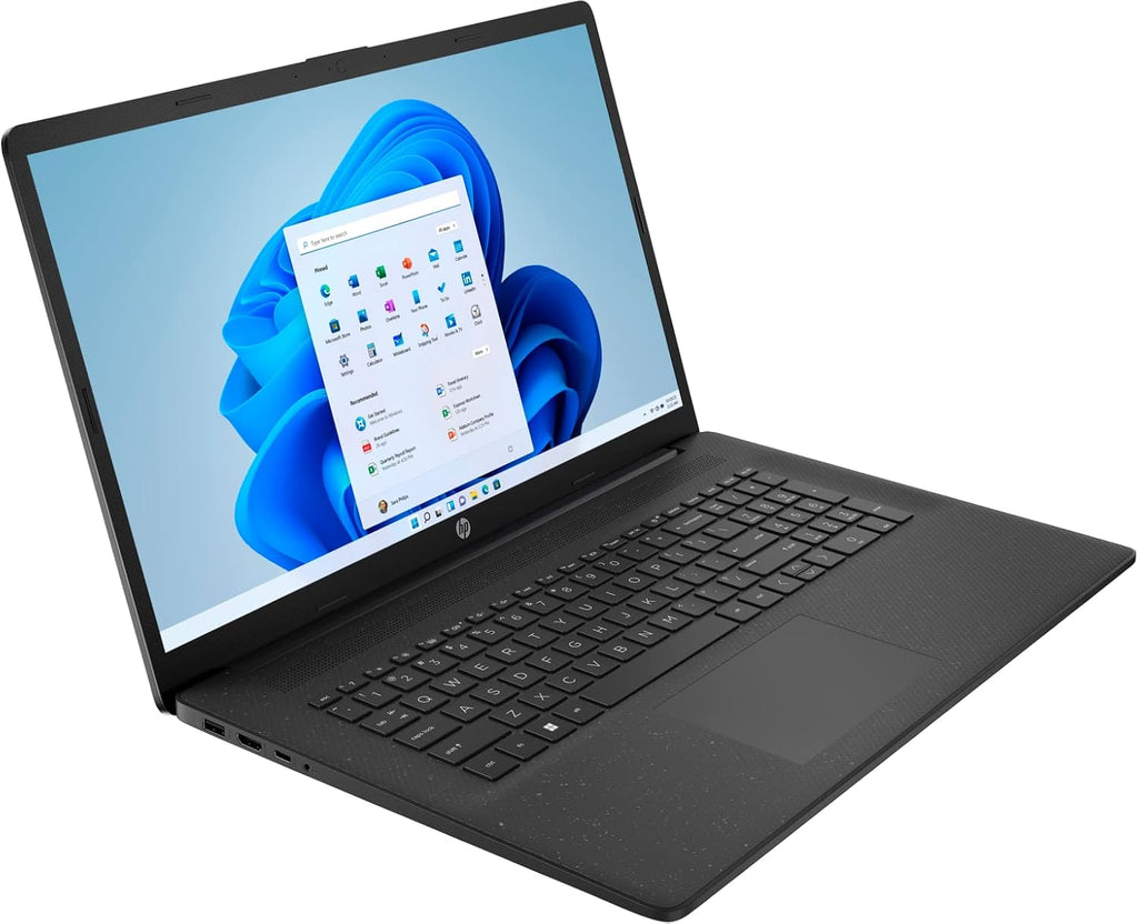 HP 17 Laptop (17.3' HD+ BrightView, Intel 10-Core i7-1355U, 16GB RAM, 512GB SSD, Narrow Bezel) for Business, Enterprise, Students, Long Battery Life, Webcam, Wi-Fi 6, Fast Charge, Win 11 Pro, Black