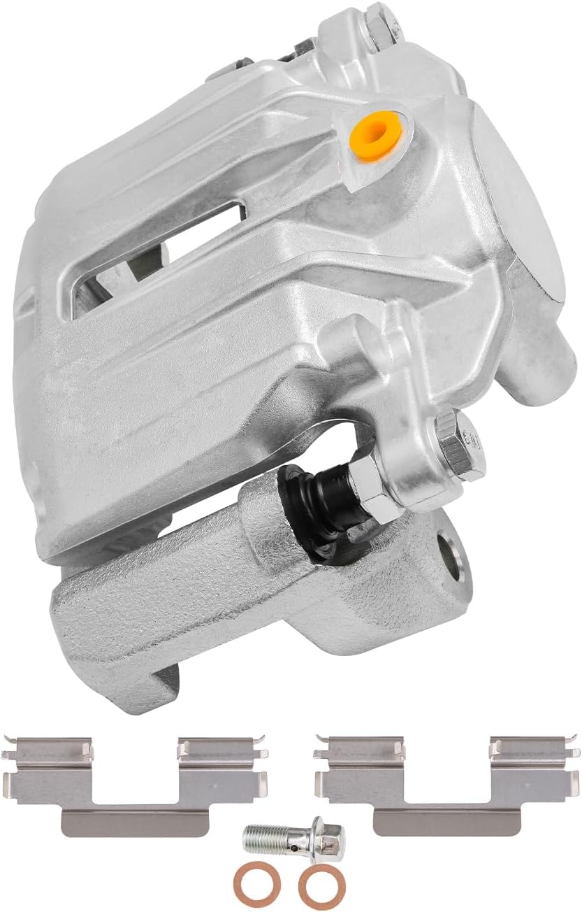 Detroit Axle - Rear 2pc Brake Calipers for 2003-2006 Chevy Silverado 1500 GMC Sierra 1500 Cadillac DeVille DTS, 2 Disc Brake Calipers with Bracket Replacement