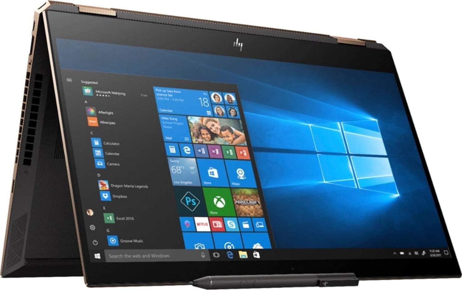 HP Spectre x360-15.6' 4K Touch - 10th gen i7-10510U - 16GB - 512GB Optane SSD - Dark Ash