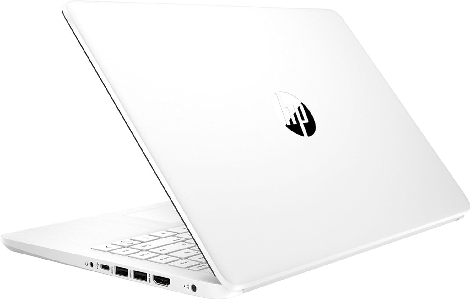 HP Stream 14' HD BrightView Laptop, Intel Celeron N4120 Processor, 8GB RAM, 64GB SSD, Intel UHD Graphics, 720p Webcam, WiFi, HDMI, Win 11 S, White (Renewed)
