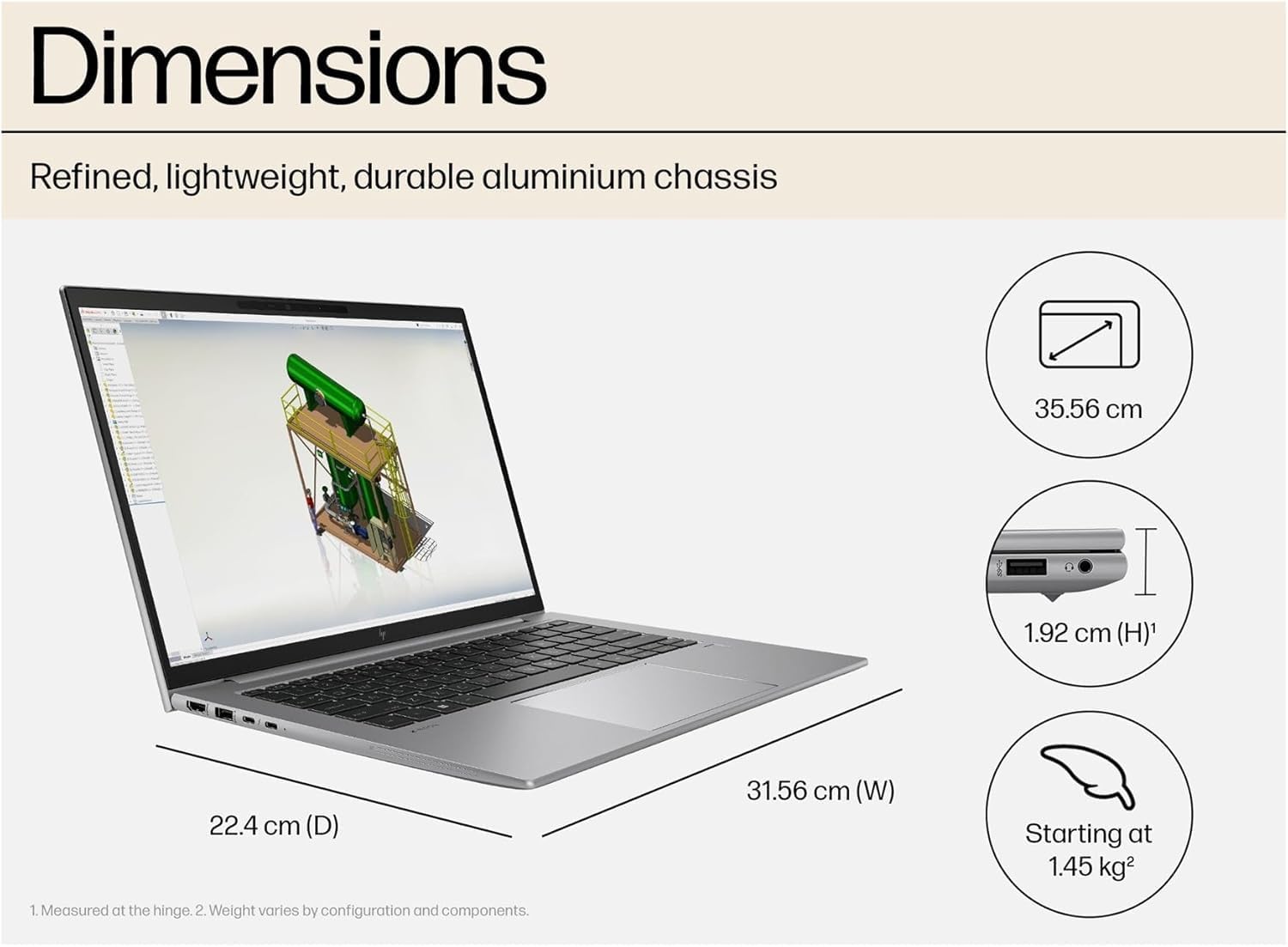 HP ZBook Firefly G10 Mobile Workstation (14' FHD+, Intel 14-Core i7-1370P, 16GB DDR5 RAM, 512GB SSD) Laptop for Engineer, Designer, Backlit, Fingerprint, 5MP IR Webcam, 2x Thunderbolt 4, Win 11 Pro