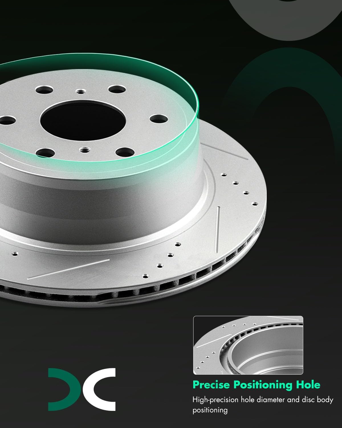 SCITOO Rear 13.57' Brake Pads and Rotors Kits Fit For Cadillac Escalade ESV/EXT,For Chevy Avalanche/Silverado 1500 / Suburban 1500 / Tahoe,For GMC Sierra 1500,For GMC Yukon,For GMC Yukon XL 1500