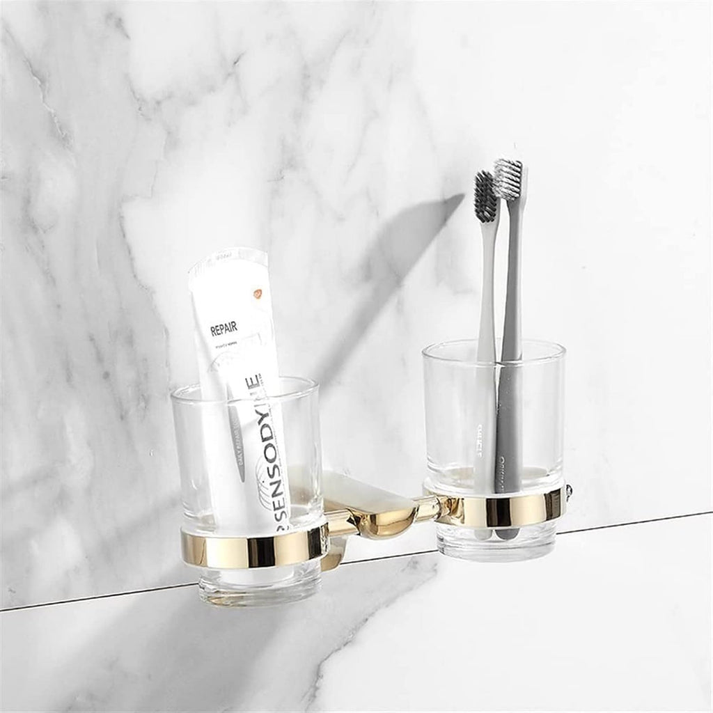 Bathroom Rack Bathroomccessories Paperolder, Corner Shelf, Rail, Toilet Brusholder, Towel Racks, Brass Gold Bathroomardware Set Bathroomecor Soapish(Toothbrush Cup)