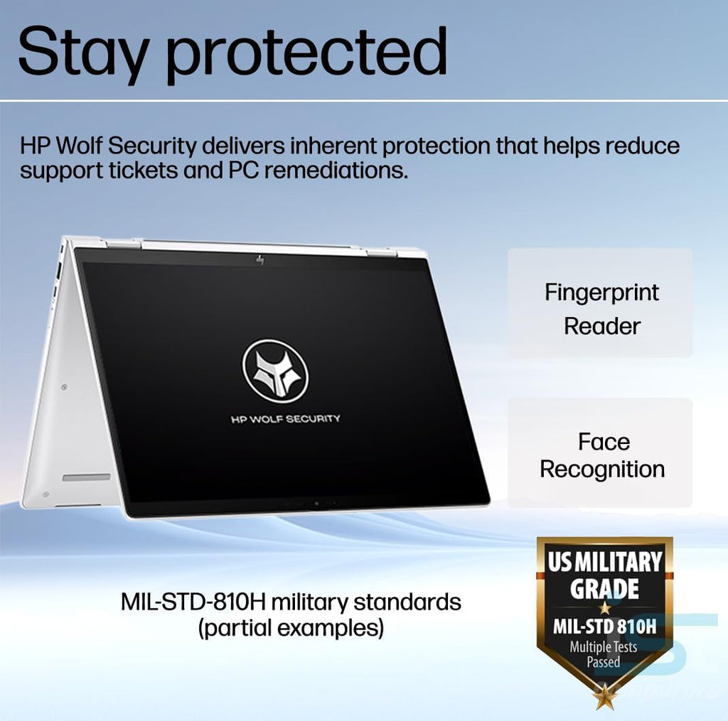 HP EliteBook x360 1040 G11 14' 2-in-1 Touchscreen Laptop (Intel Ultra 7 155H, 32GB RAM, 2TB SSD, 2.8K QHD OLED) Business AI PC, Elite X Flip G1i, Backlit, FP, IR Webcam, Rechargeable Pen, Win 11 Pro