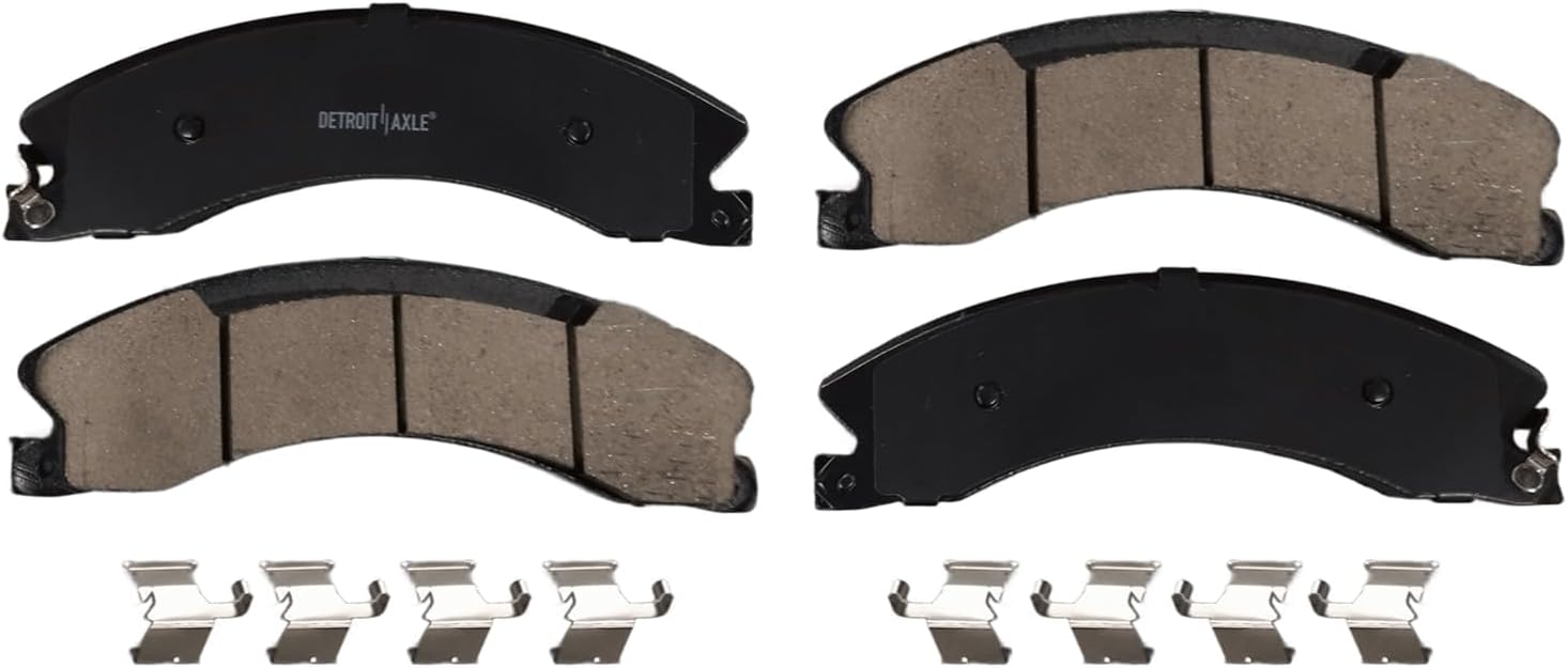 Detroit Axle - Rear Brake Kit for 12-21 Nissan NV1500 NV2500 NV3500 Drilled Brake Rotors Ceramic Brakes Pads 2012 2013 2014 2015 2016 2017 2018 2019 2020 2021 Replacement : 14.36' inch Rotor