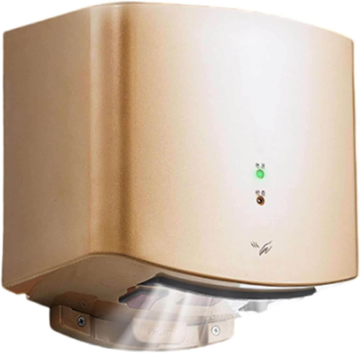 Electric Hand Dryers for Toilets Commercial, Turbo Hand Dryer, High Velocity Low Energy Eco Friendly Electric Dryer, Hand Dryer for Toilets,Gold (Gold)
