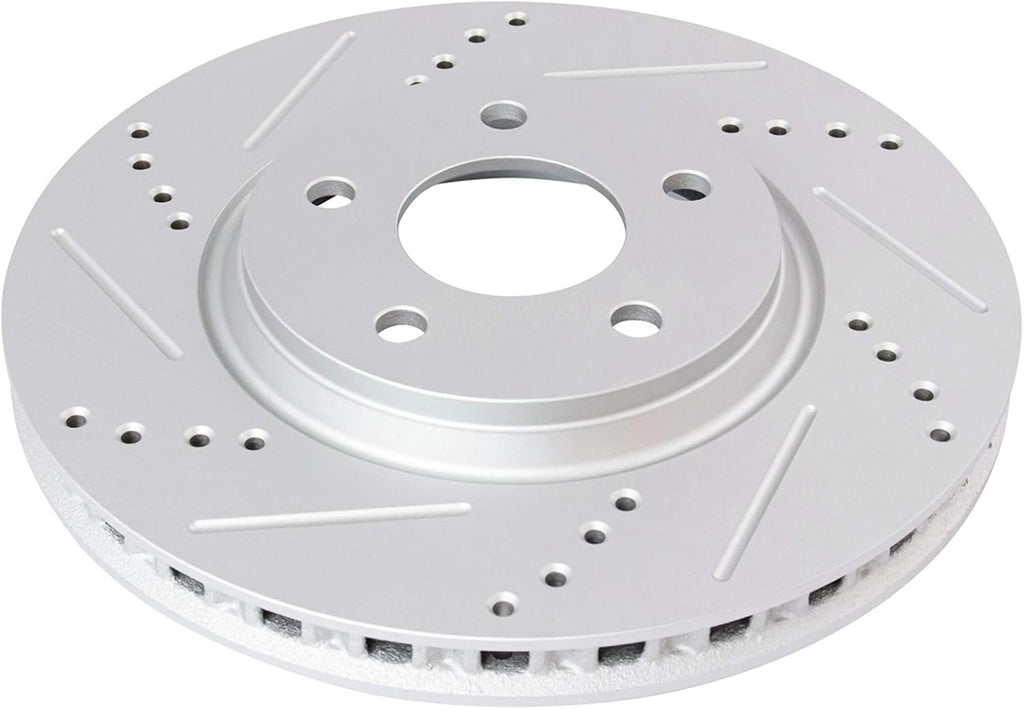 TRQ Performance Front Brake Pad and Rotor Set Ceramic Vented Coated Rotors Calipers Compatible with 2004-2008 Chevrolet Malibu 2006-2007 Pontiac G6