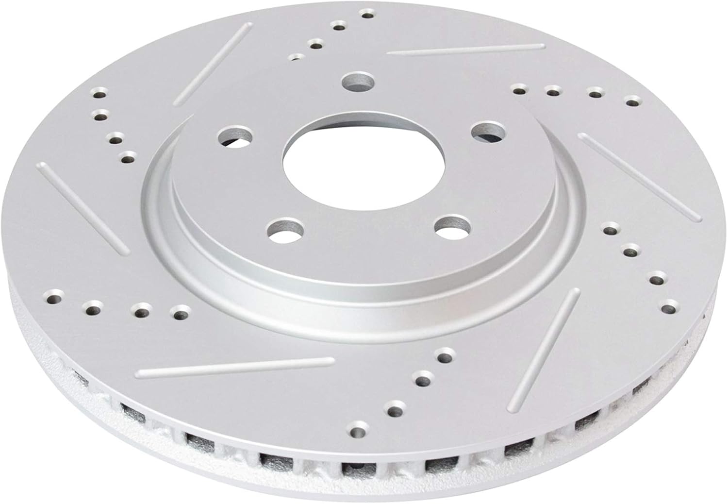 TRQ Performance Front Brake Pad and Rotor Set Ceramic Vented Coated Rotors Calipers Compatible with 2004-2008 Chevrolet Malibu 2006-2007 Pontiac G6