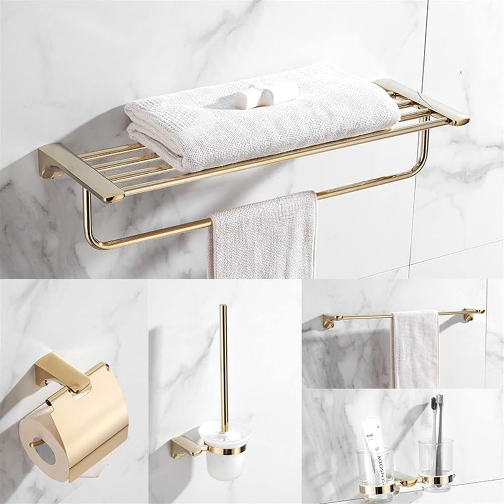 Bathroom Rack Bathroomccessories Paperolder, Corner Shelf, Rail, Toilet Brusholder, Towel Racks, Brass Gold Bathroomardware Set Bathroomecor Soapish(Paper Holder)