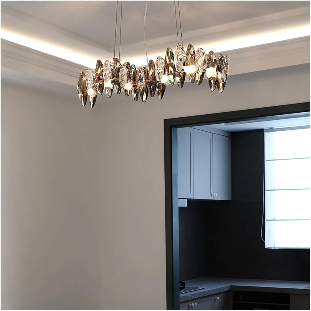 Crystal Gold Silver Modern Pendent Light Independent Design Chandelier Luxury Home Decoration Hanging Lamp,Dining Light Fixtures