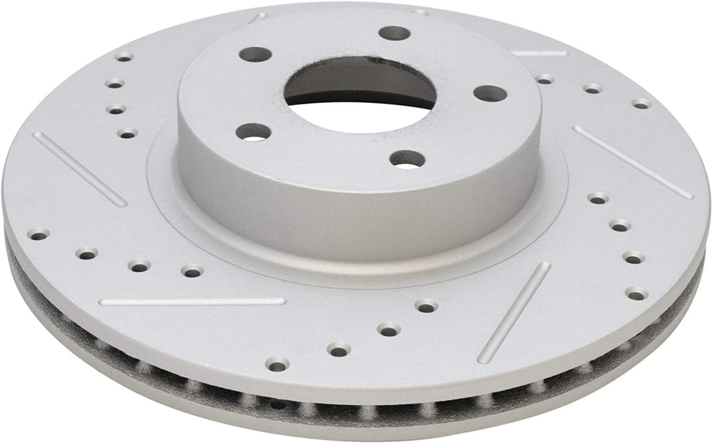 TRQ Performance Front Brake Pad and Rotor Set Ceramic Coated Drilled Slotted Rotors Calipers Compatible with 2005-2006 Saab 9-2X 2002-2010 Subaru Impreza 2003-2005 Legacy