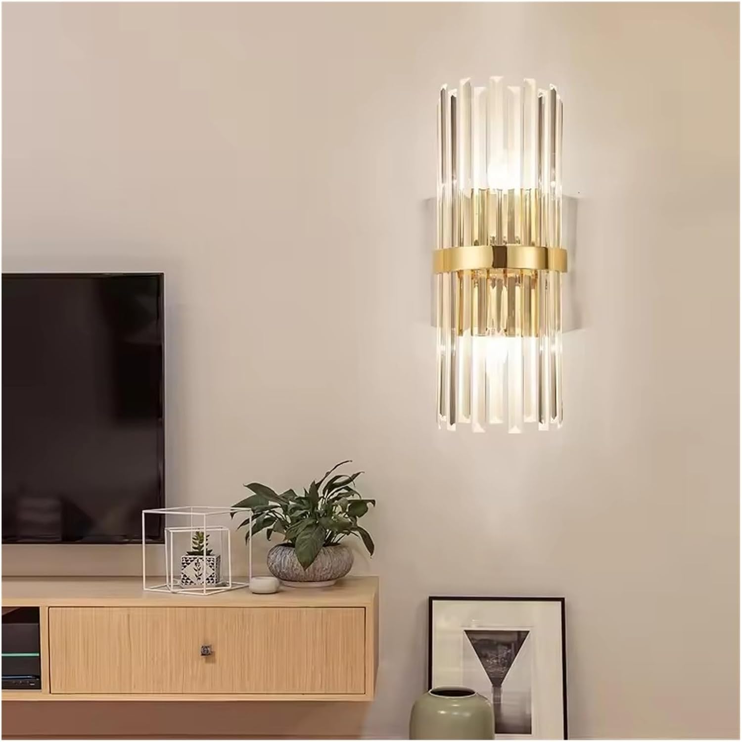 Crystal Wall Lamp Luxurious d Silver for Living Room Bedroom Decor Luminaire Bedside Wall Light Bathroom Fixtures