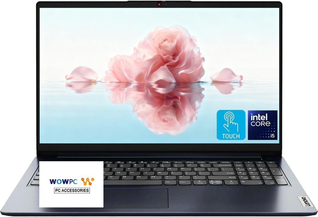 Lenovo IdeaPad 15.6' FHD Touchscreen Laptop, Intel i5-1335U, 8GB RAM, 256GB SSD, FHD Touch, Fast WiFi 6, Windows 11, Slim & Portable, Student & Business Laptop, Blue, WOWPC Recovery USB Included