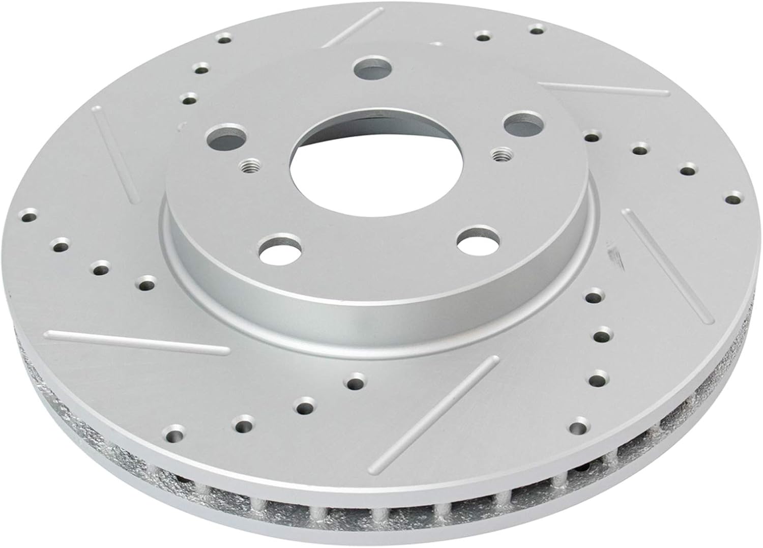 TRQ Performance Front Brake Pad and Rotor Set Ceramic Vented Coated Rotors Calipers Compatible with 2006 Toyota Camry